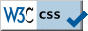Logo indiquant la validité W3C du code CSS.